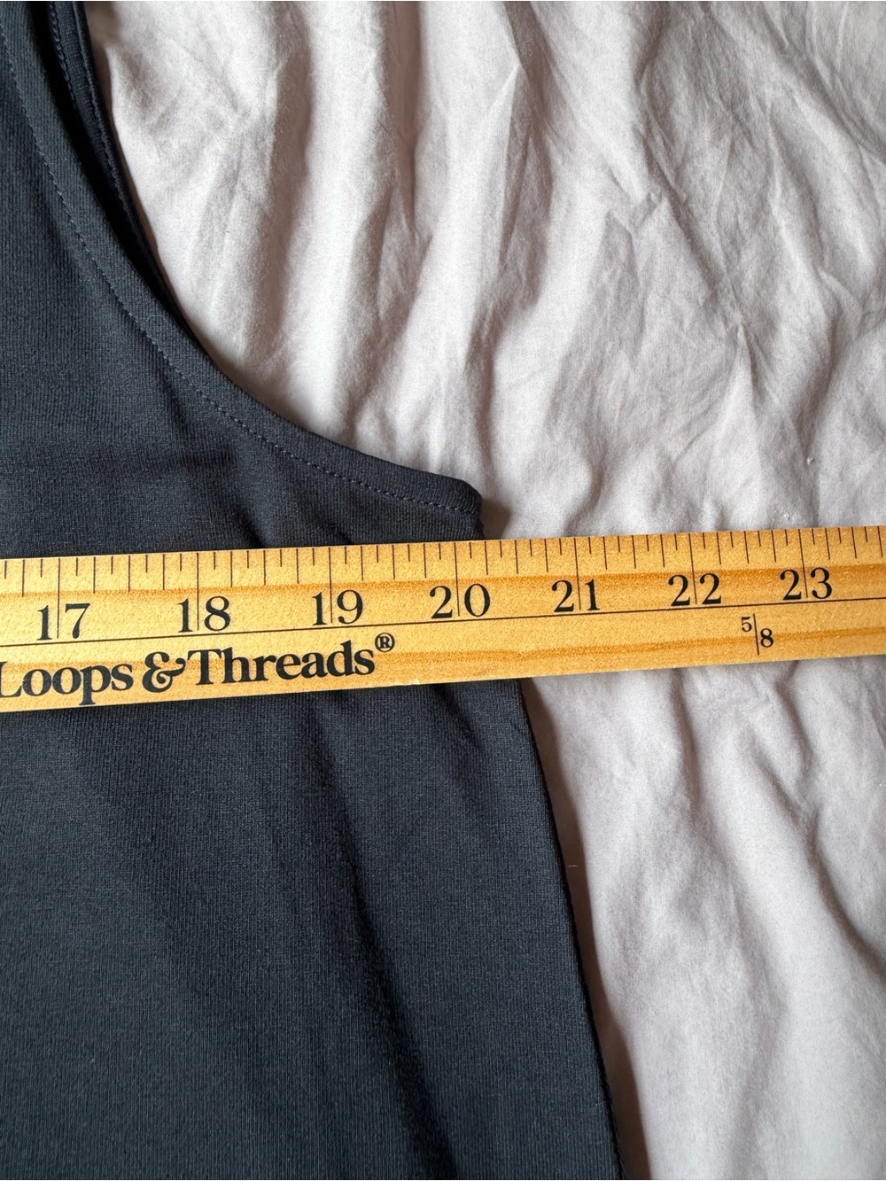 NWT J.Jill Wearever Long Layering Tank Black Sleeveless Top Cami Round Neck L - Picture 9 of 11